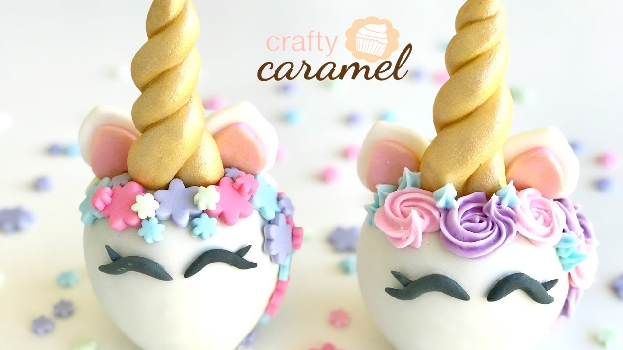 Manzana Unicornio / Unicorn Apples / 2 tipos de decoraciones | Crafty Caramel