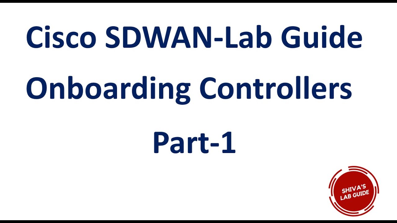 Контроллеры подключения Cisco SDWAN, часть 1