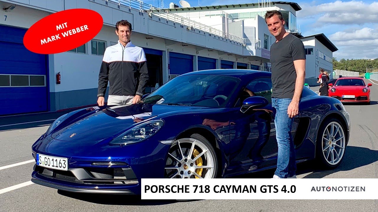 Porsche 718 Cayman GTS 4.0 2020: Mit Formel 1 - Star Mark Webber in Estoril