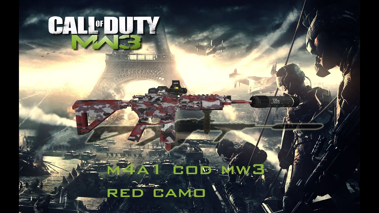 CS 1.6 M4A1 COD MW3 RED CAMO