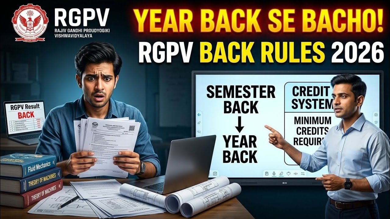 RGPV Back Me Back 🔥 | Semester Back, Year Back & Credit System पूरी जानकारी| RGPV backlog mechanical