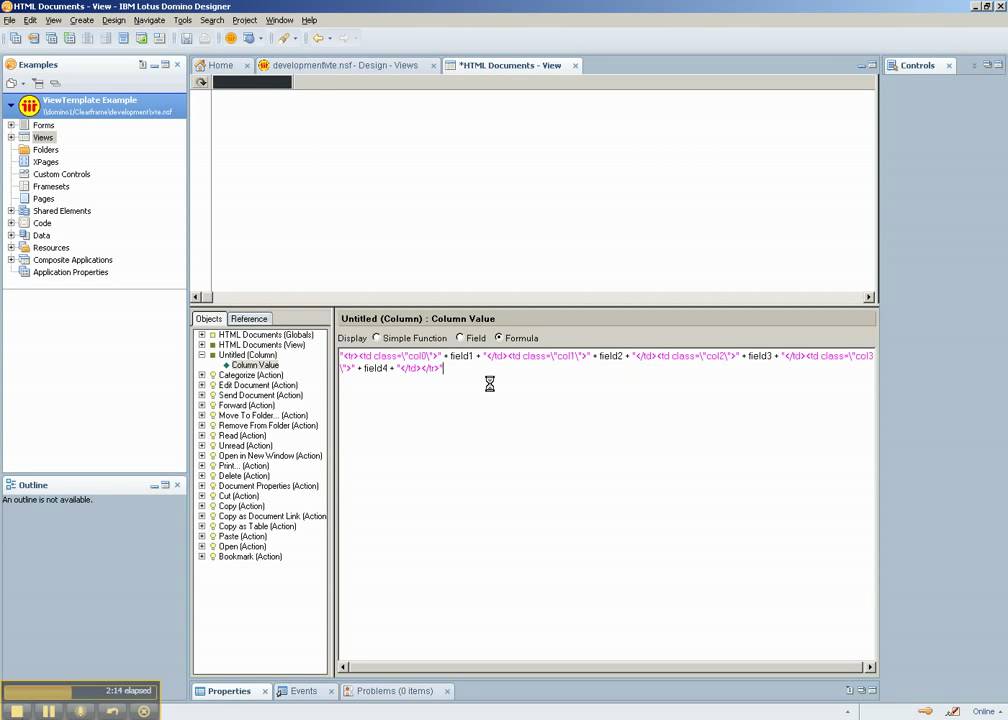 Creating a $$ViewTemplate for your Lotus Notes/Domino Applications