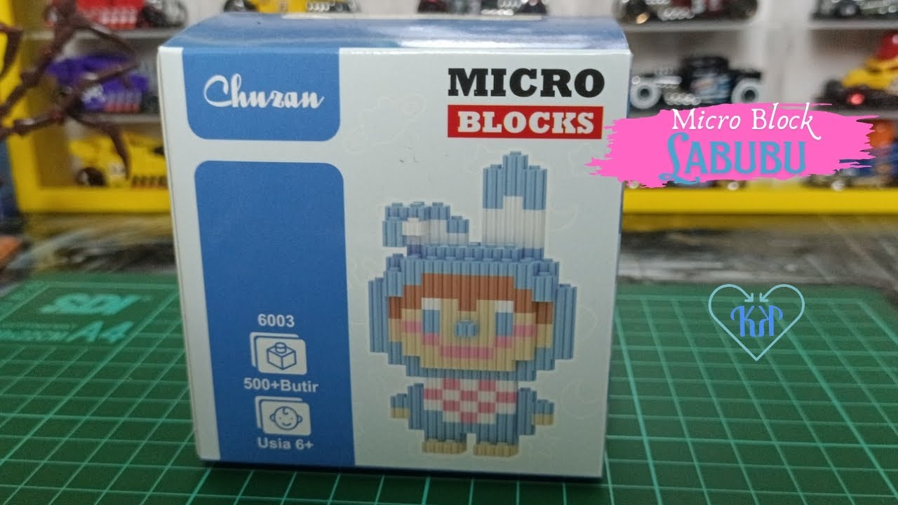 Bukber Mainan | day #10 | Chuzan Micro Blocks | Labubu biru | 500 pcs | RAKIT AND REVIEW