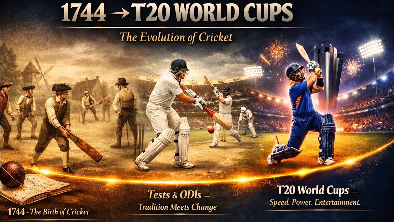 1744 to T20 World Cups: The Evolution of Cricket