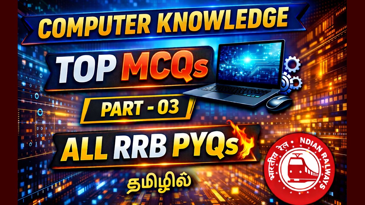 COMPUTER KNOWLEDGE Top MCQs | Part 03 | All RRB PYQs Covered 💻🔥