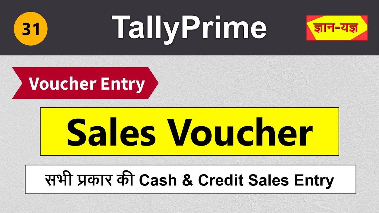 Sales Voucher Entry in Tally Prime | Create Sales Voucher/Bill/Invoice | Cash/Credit Sales Entry #31