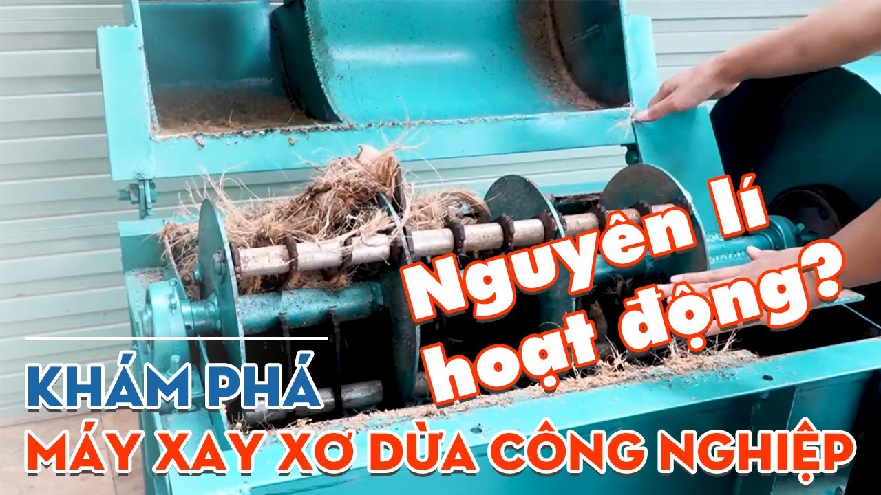 Khám phá nguyên lí làm việc máy băm xơ dừa công nghiệp