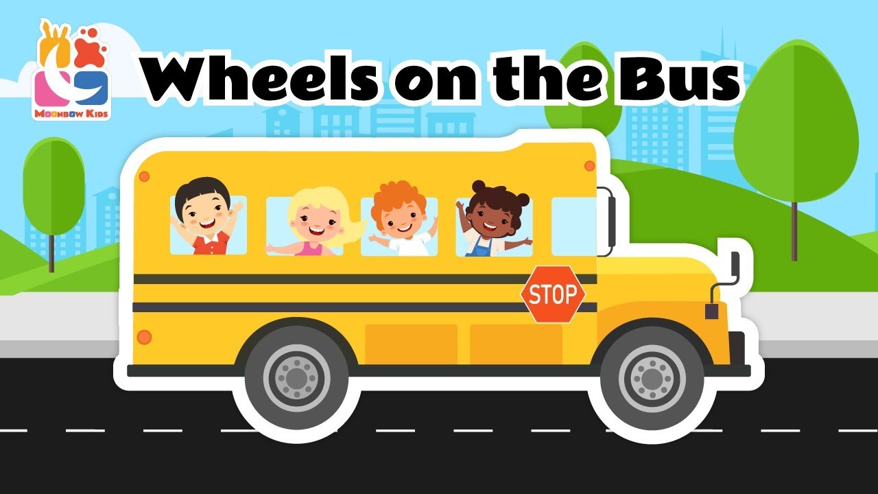 Wheels on the Bus Nursery Rhyme | Kids Karaoke & Animated Sing-Along