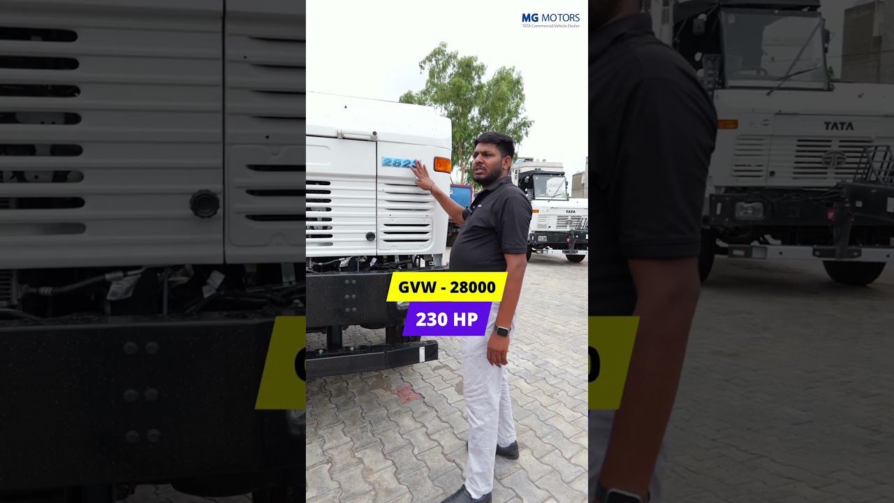 Полный обзор грузовика Tata 2823 | Пробег, грузоподъёмность, цена и характеристики | MG MOTORS
