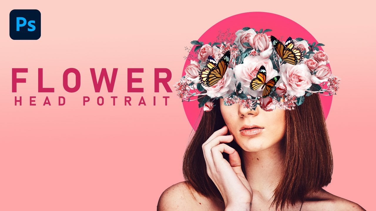 Photoshop Tutorial: Flowerful Portrait Effect