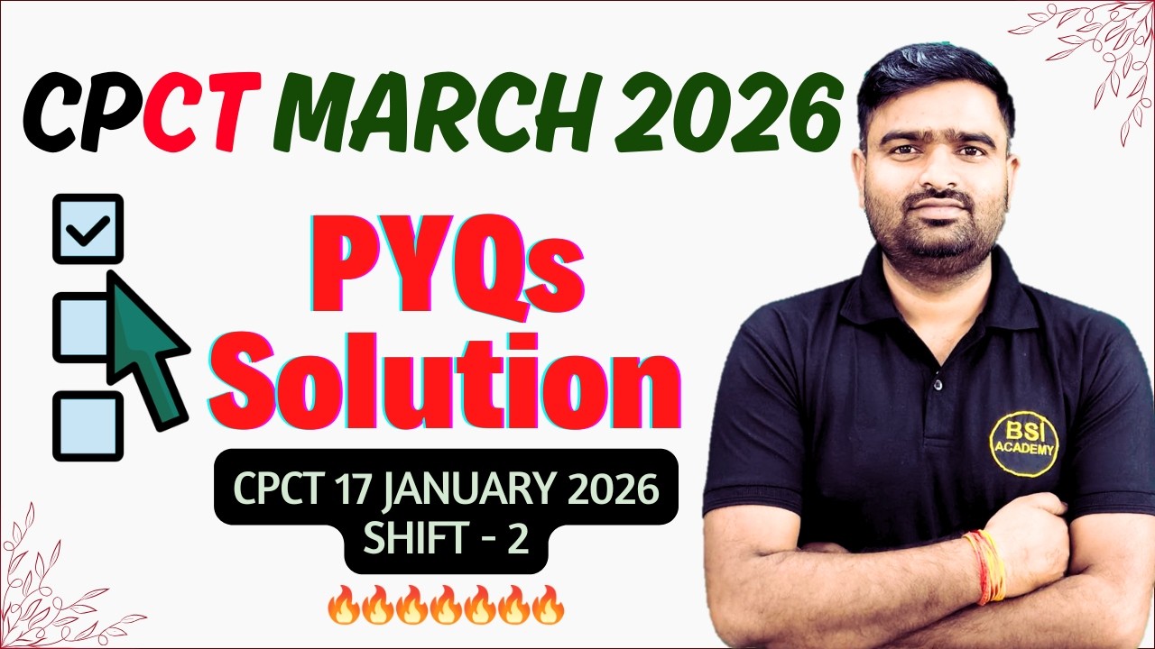 CPCT 17 January 2026 Shift II Paper Solution | CPCT MELA | CPCT 2026