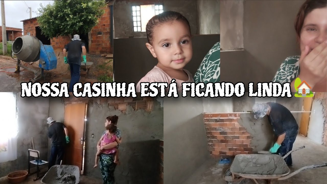 NÃO PARECE A MESMA CASA 🏡 FINALIZAÇÃO DO REBOCO Pt:01
