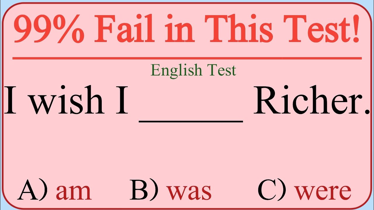 ⌛ American English Grammar Test: If you can get 15 out of 40, Your English is Amazing!✍️