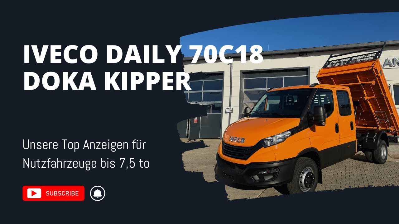 IVECO 70C18 KIPPER mit DOPPELKABINE