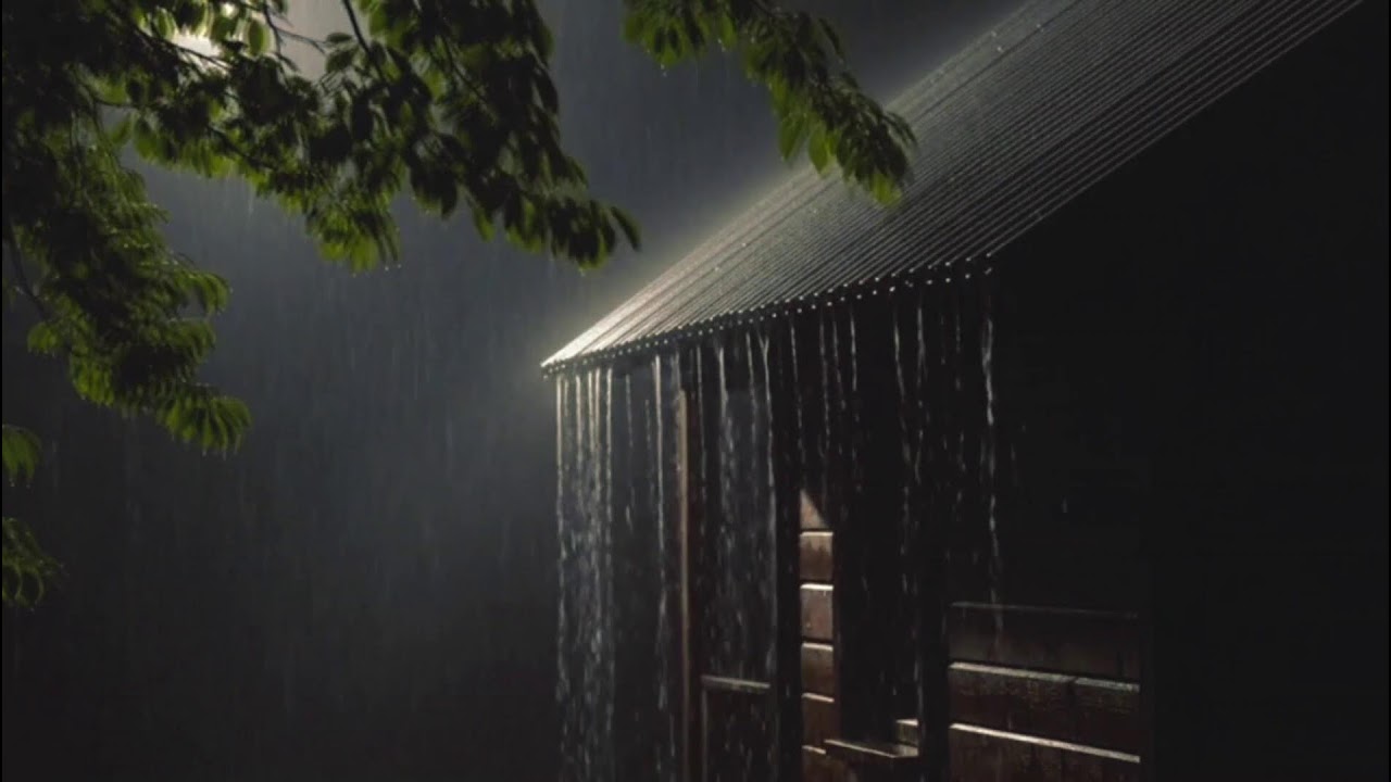 Heavy Rain White Noise with Thunder | Sleep Faster, Relax Deeper | SOUND RAIN FOR SLEEP | DEEP SLEEP