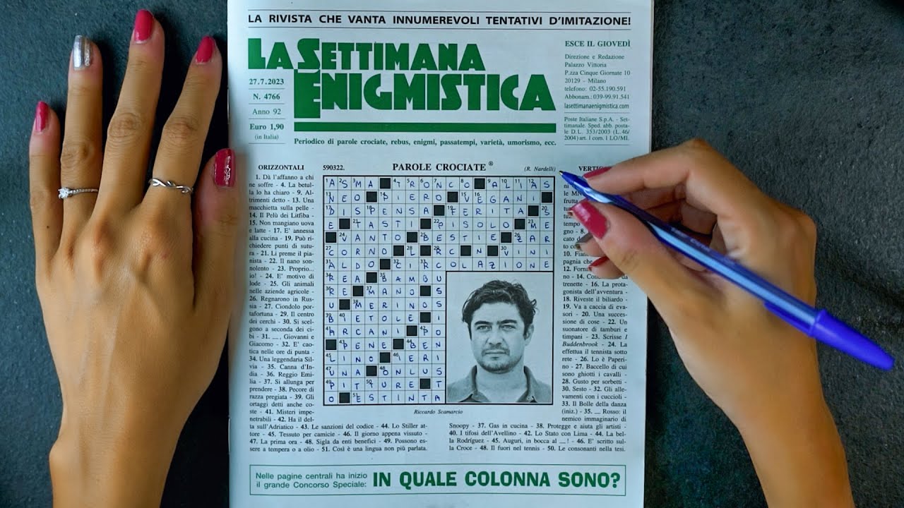 ASMR 📝 SETTIMANA ENIGMISTICA ESTIVA (Whispering)