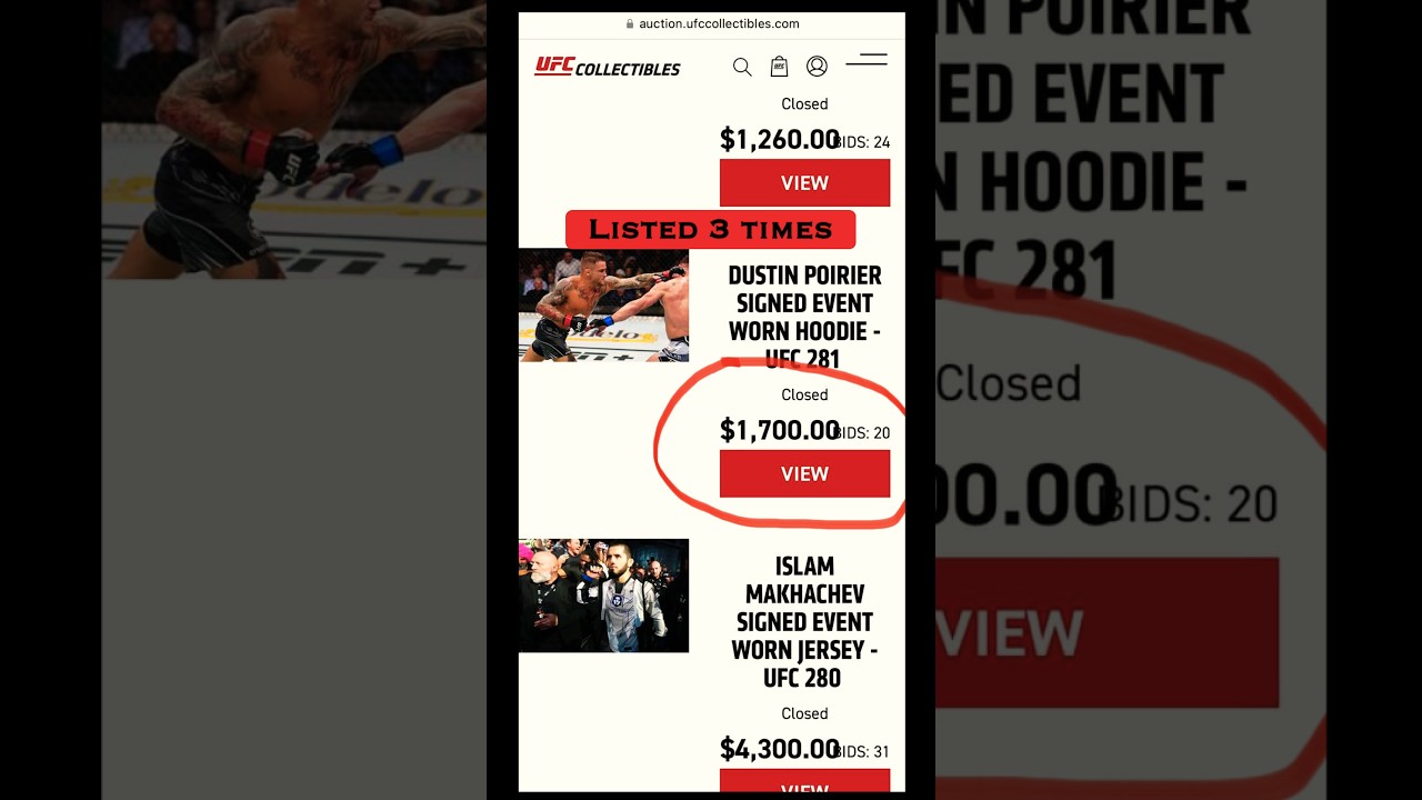 PROOF UFC STORE IS A SCAM #mma
