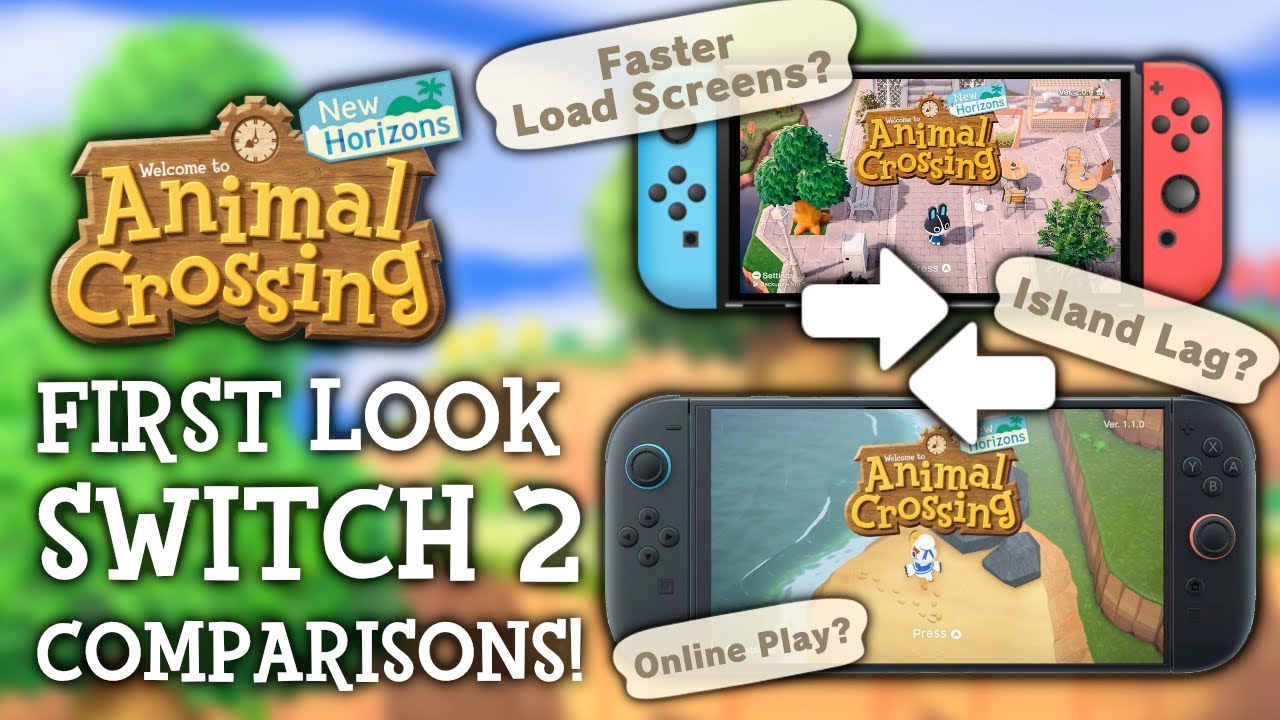 Animal Crossing New Horizons Switch 2 и Switch: сравнение!