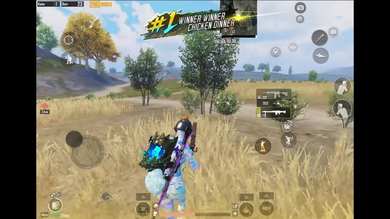 Çılgın takip başladı +20 kill win - Pubg mobile 