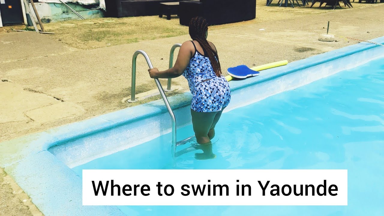 Where to swim in Yaounde Cameroon || Learning how to swim || Club France Mvolye, le clic jouvance