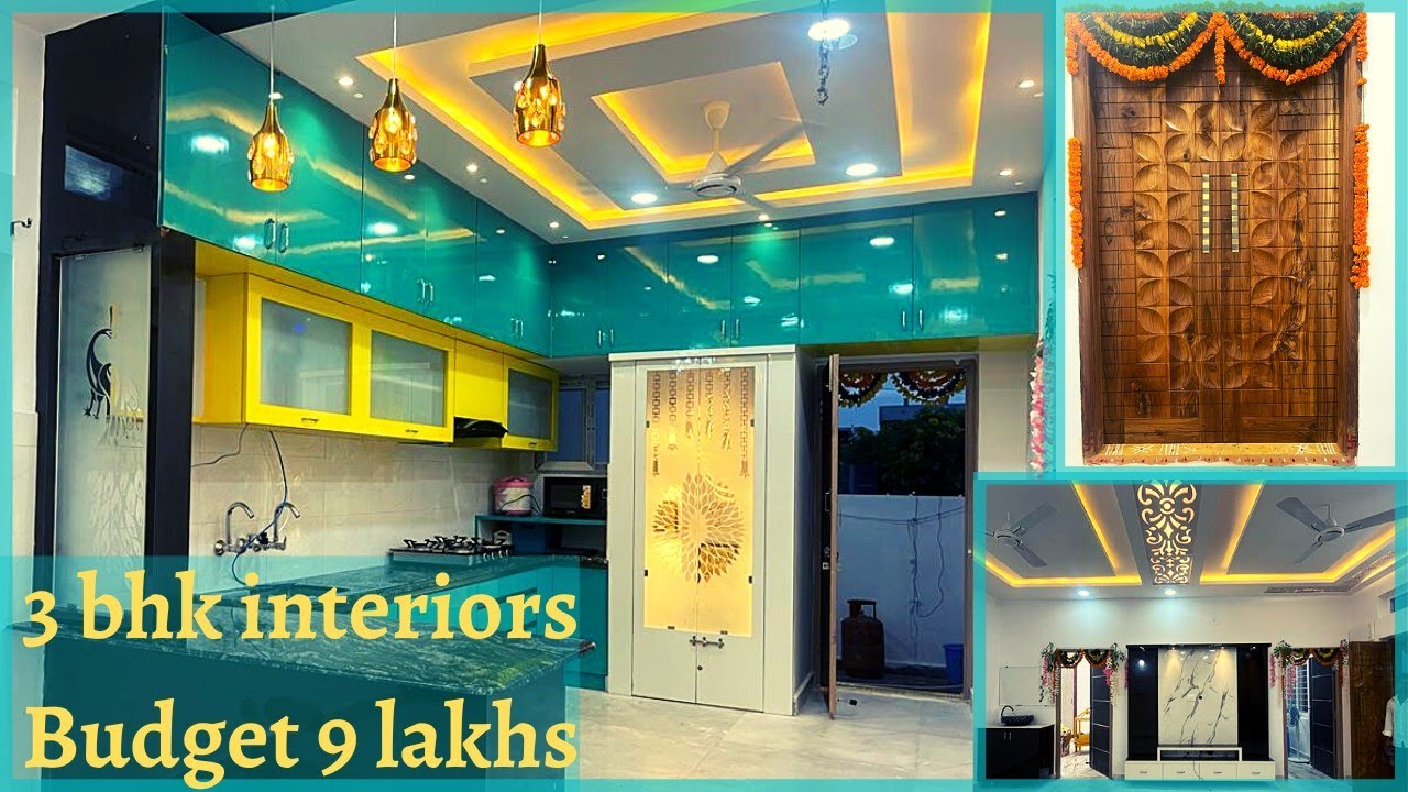 3 bhk premium interiors in karimnagar | interiors in 9 lakhs| low budget interiors in karimnagar