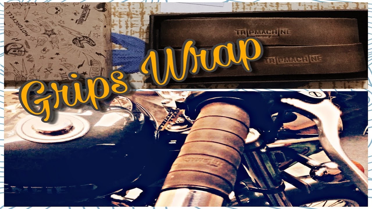 Trip Machine Grips Wrap Tobacco Brown Installation Royal Enfield