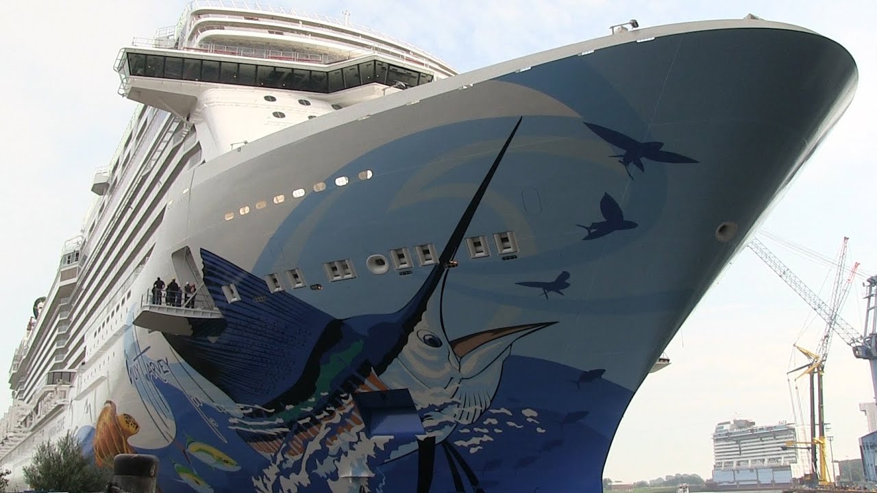 NORWEGIAN ESCAPE - Float Out at Meyer Werft shipyard | Ausdocken