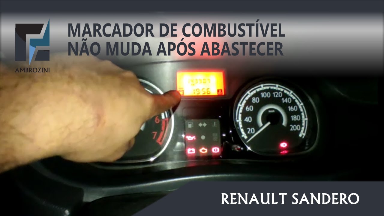 Solução: Problema no Marcador de Combustível - Renault Sandero - Nível não muda sobe após abastecer