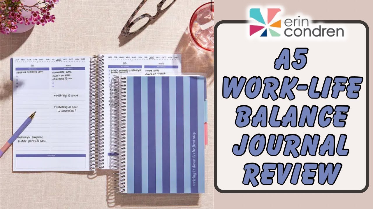 NEW! ERIN CONDREN WORK-LIFE BALANCE JOURNAL