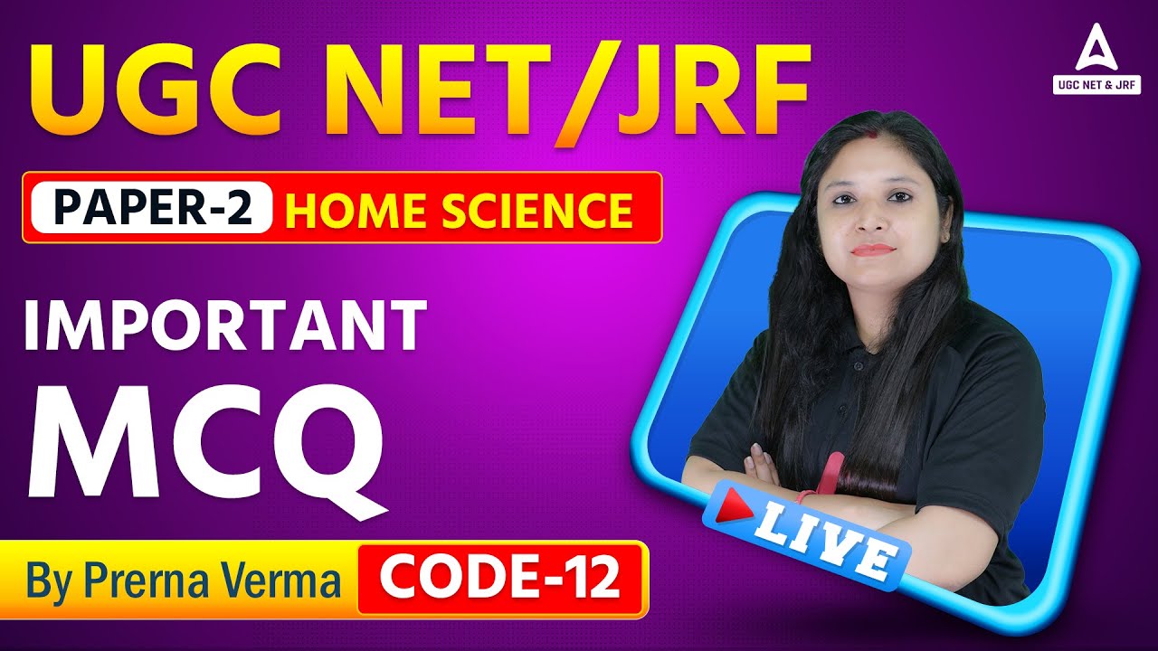 NTA UGC NET 2023 | Paper 2 | Home Science | Important MCQs | By Prerna Ma'am
