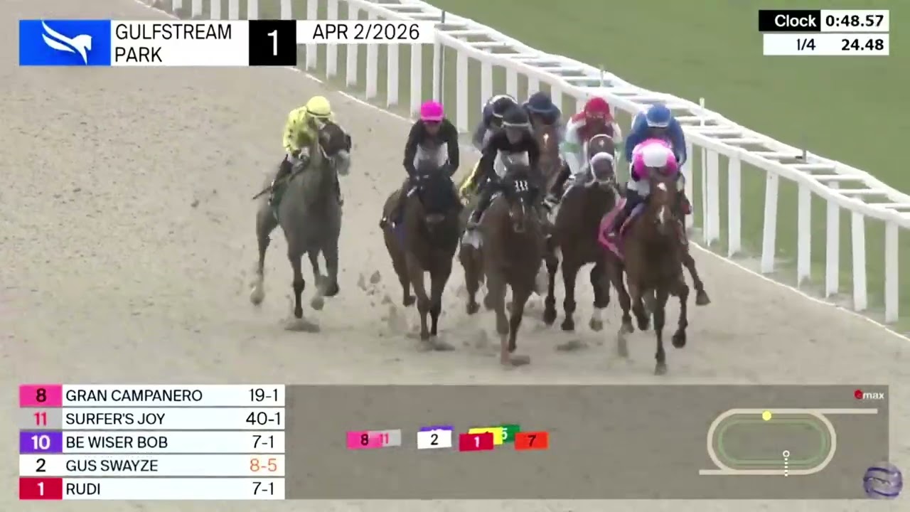 1ra Carrera de Gulfstream Park | Jueves 2 de Abril de 2026
