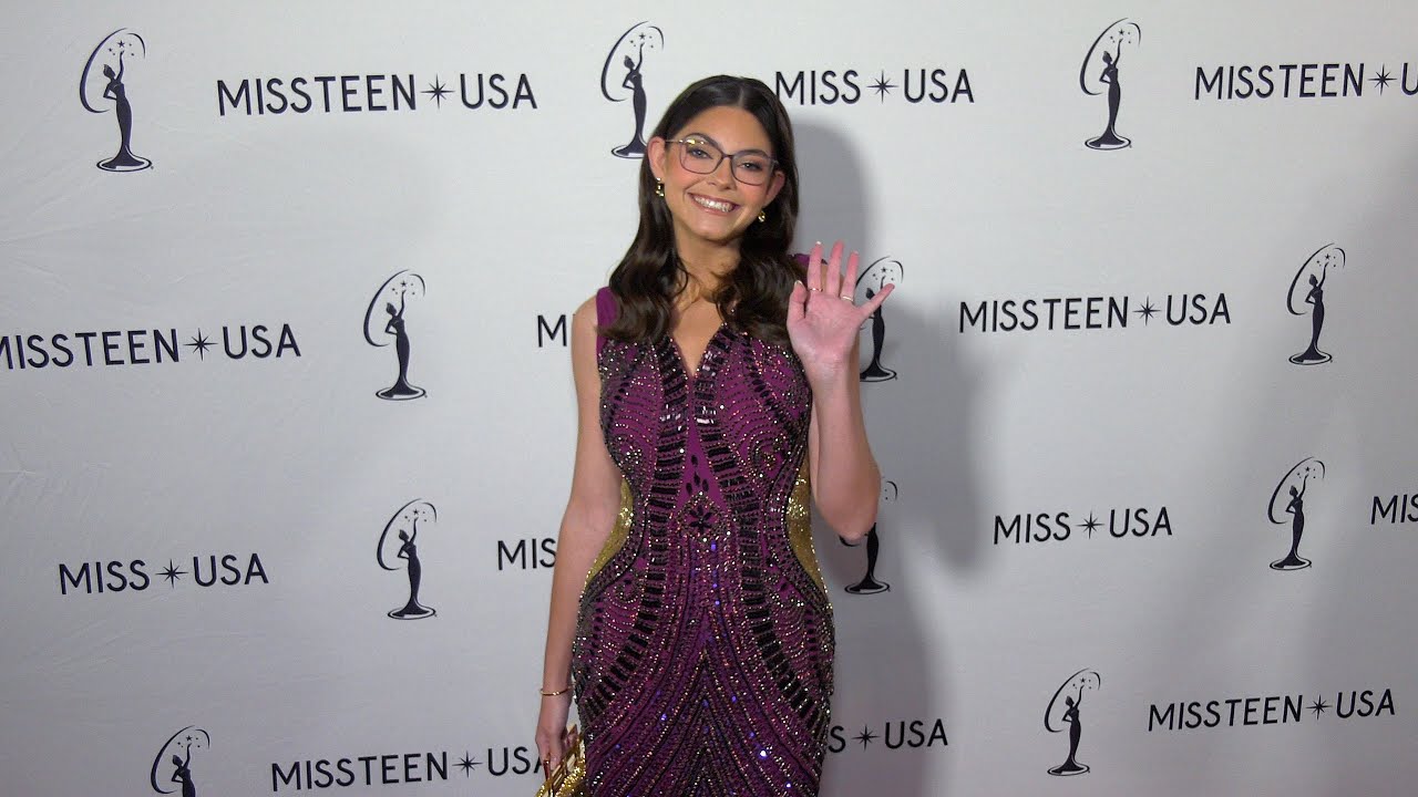 Alyssa Carson 2024 Miss Teen USA Finals Red Carpet at Peacock Theatre at L.A. Live