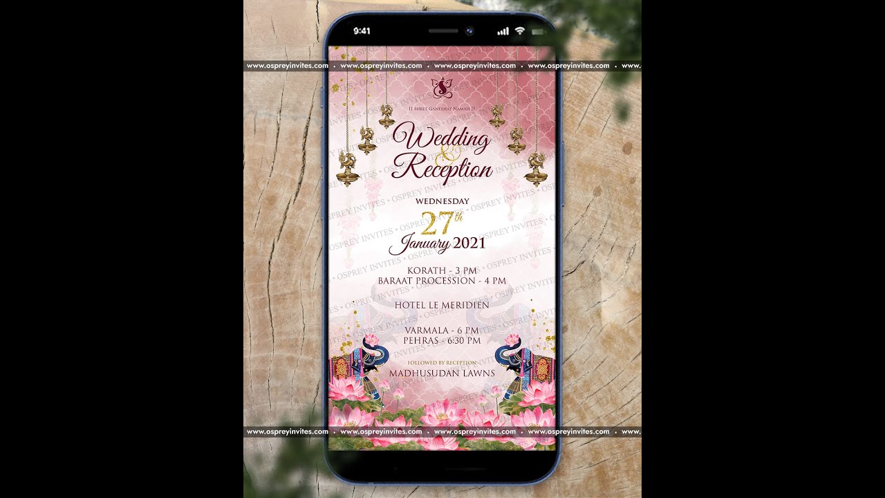 Spring Surprises | Osprey Invites | Digital wedding trending invitation