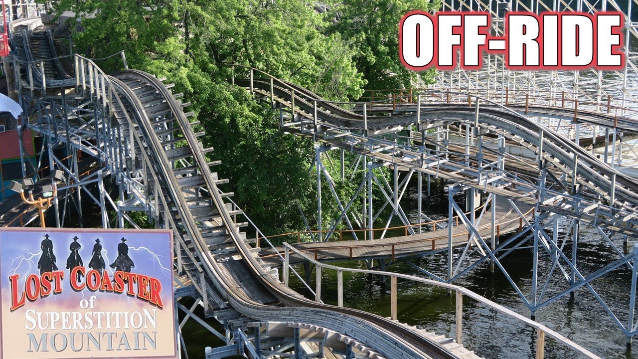 Lost Coaster of Superstition Mountain Off-Ride Footage (2020), Indiana Beach | Non-Copyright