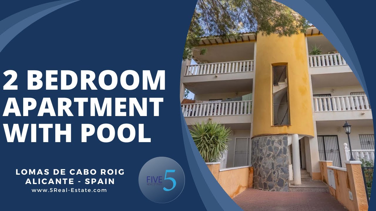 &euro;128.500 -  Beautiful 2 Bedroom Top Floor Apartment -  Solarium with Sea Views in Lomas de Cabo Roig