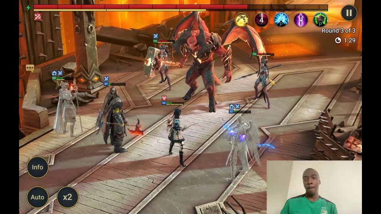 Trying to finish Raid Shadow Legend Brutal difficulty from Stage 11 to 12