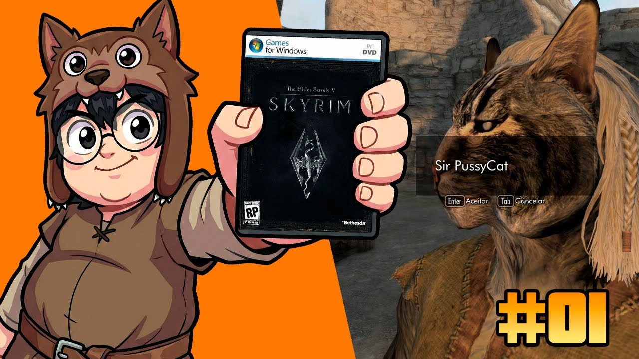 Iniciando Skyrim lotado de mod (Início mais épico dos games) - Skyrim #01