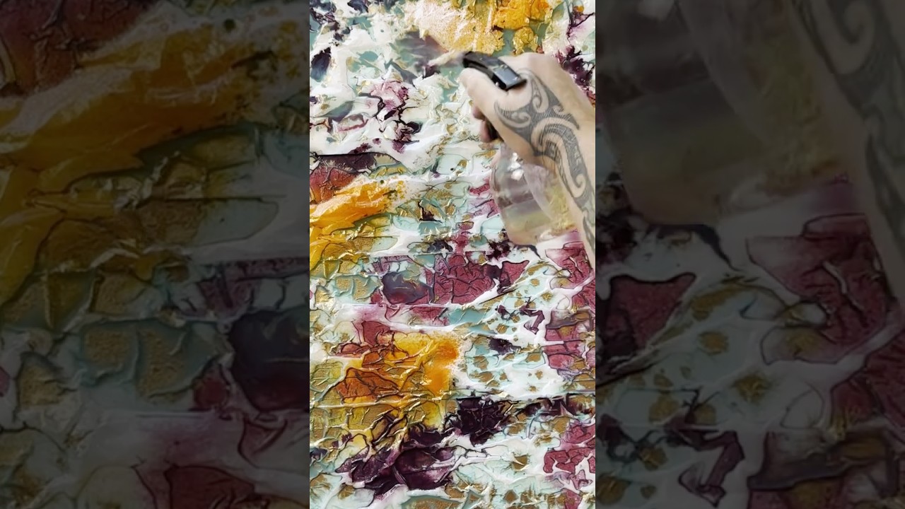How I Made Stunning Collage Papers with Paint and Ink!