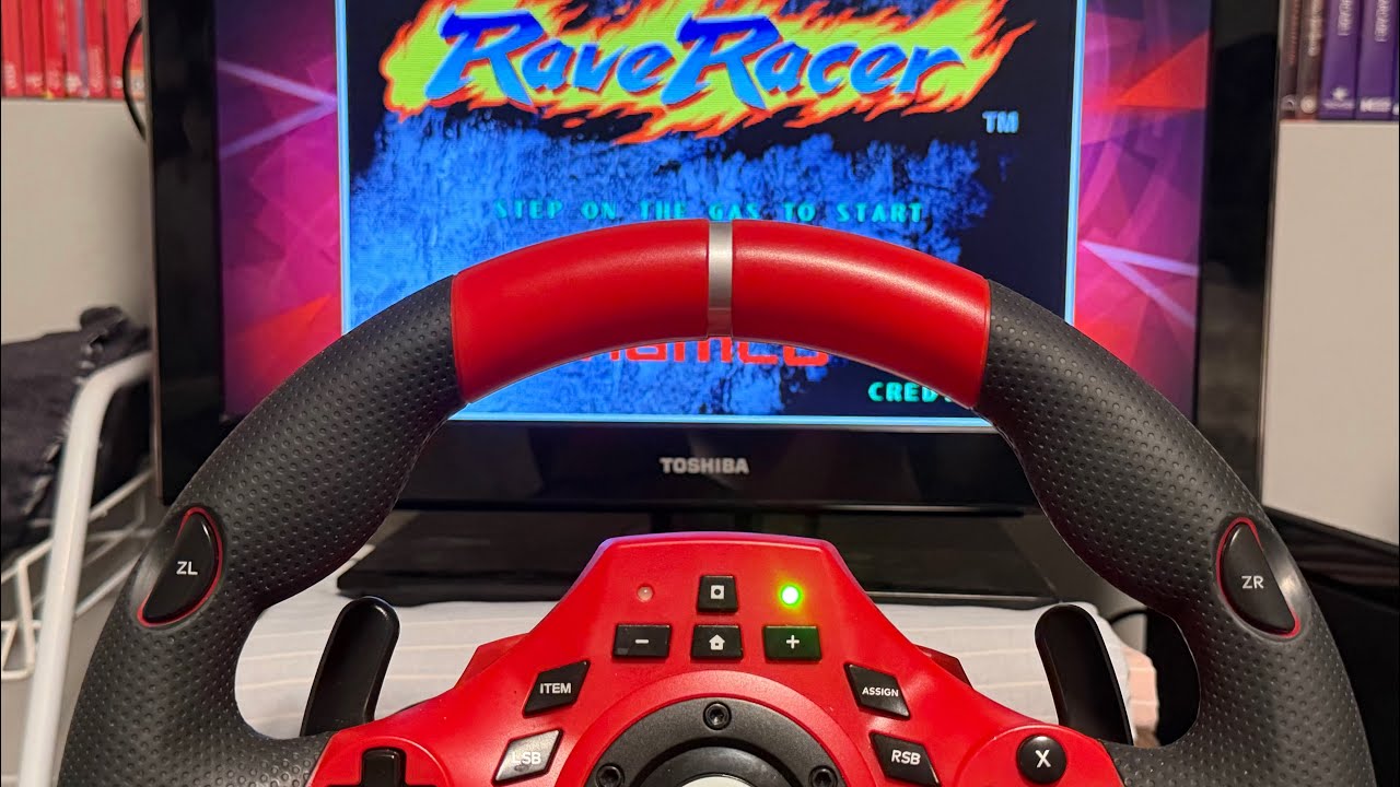 Rave Racer Nintendo Switch 2 Hori Race Wheel Deluxe gameplay 