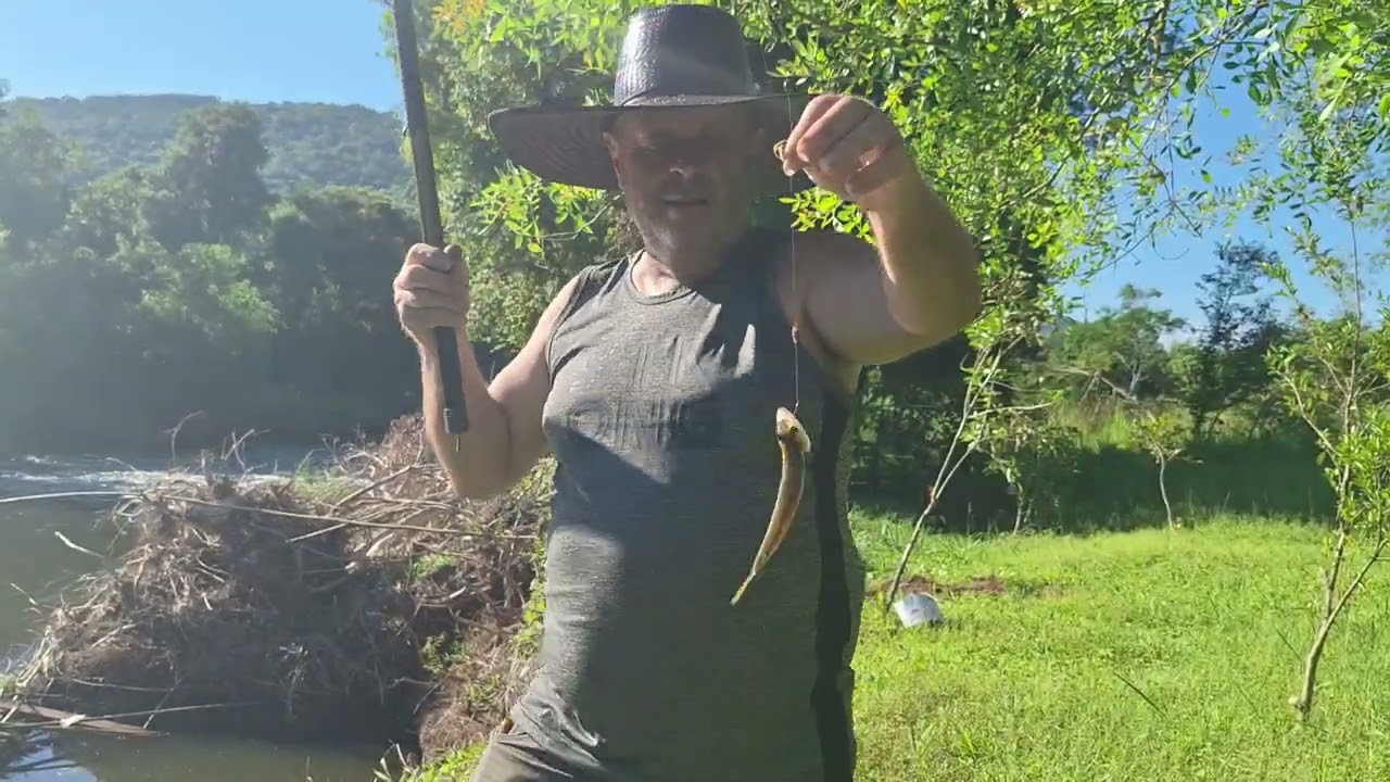 pescaria caipira no rio paranhana