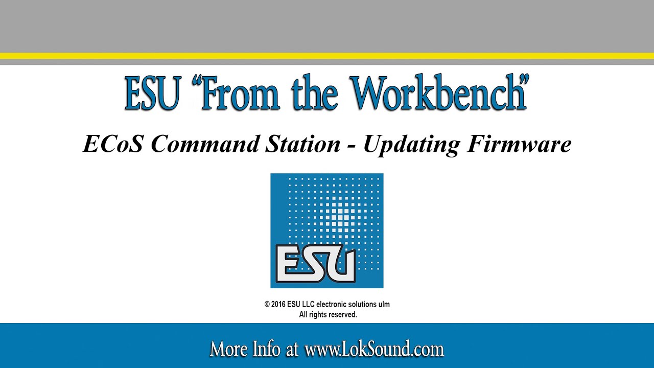 ESU ECoS 50200 Updating Firmware