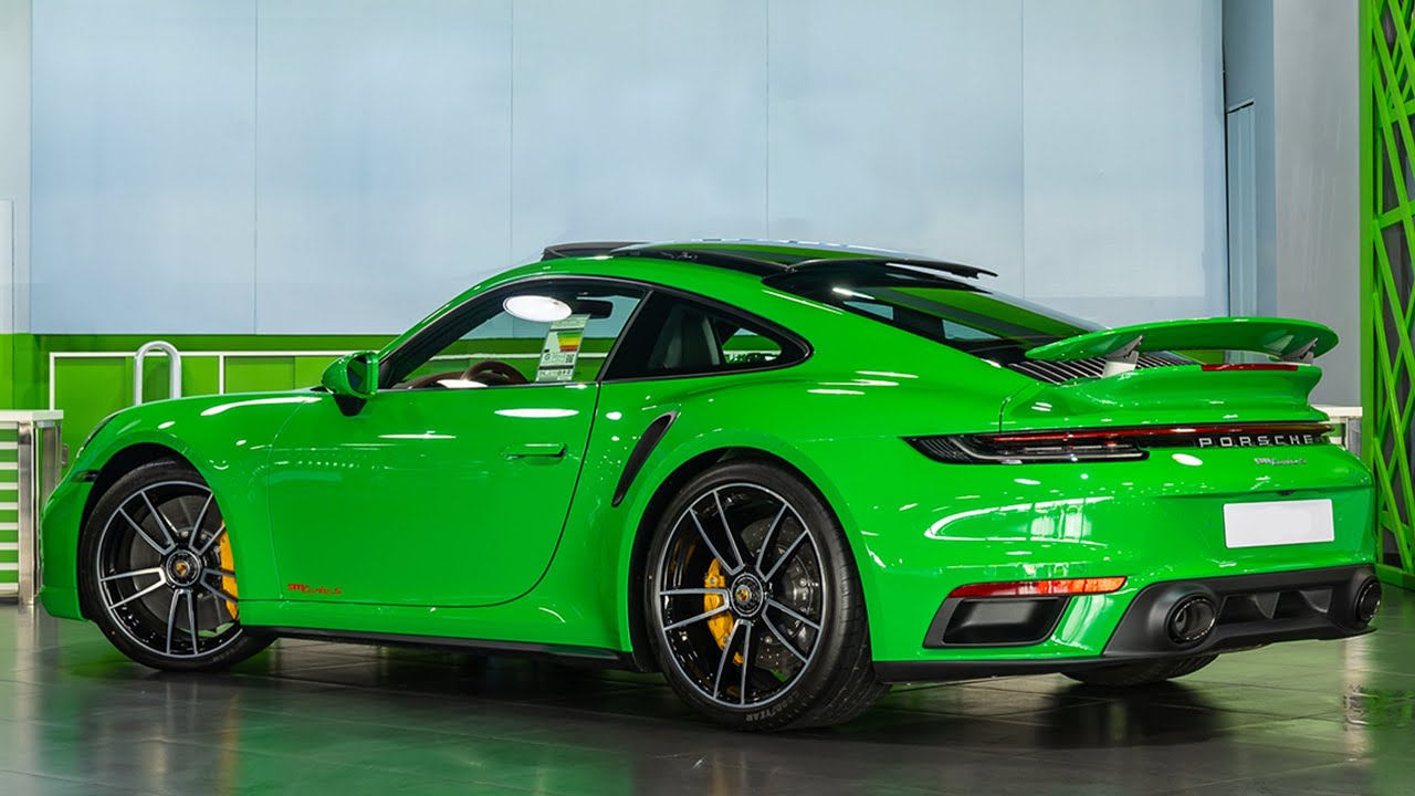 2021 Porsche 911 turbo s (Python Green) – Startup & POV Visual Review
