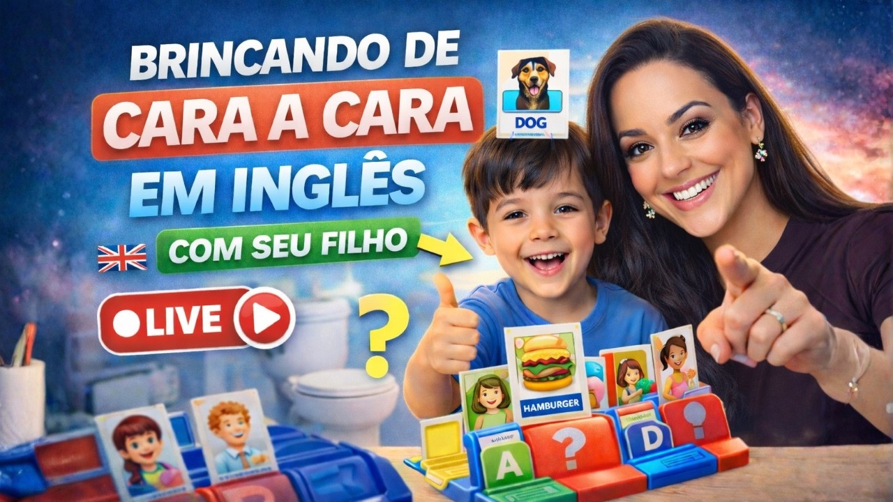 Jogando CARA A CARA em INGLÊS com seu filho