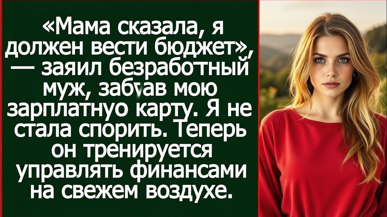 Мама сказала, мужчина должен вести бюджет! Заявил безработный муж