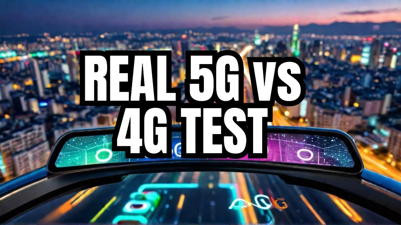 Explore a captivating 5G vs. 4G showdown, showcasing real-life speed tests