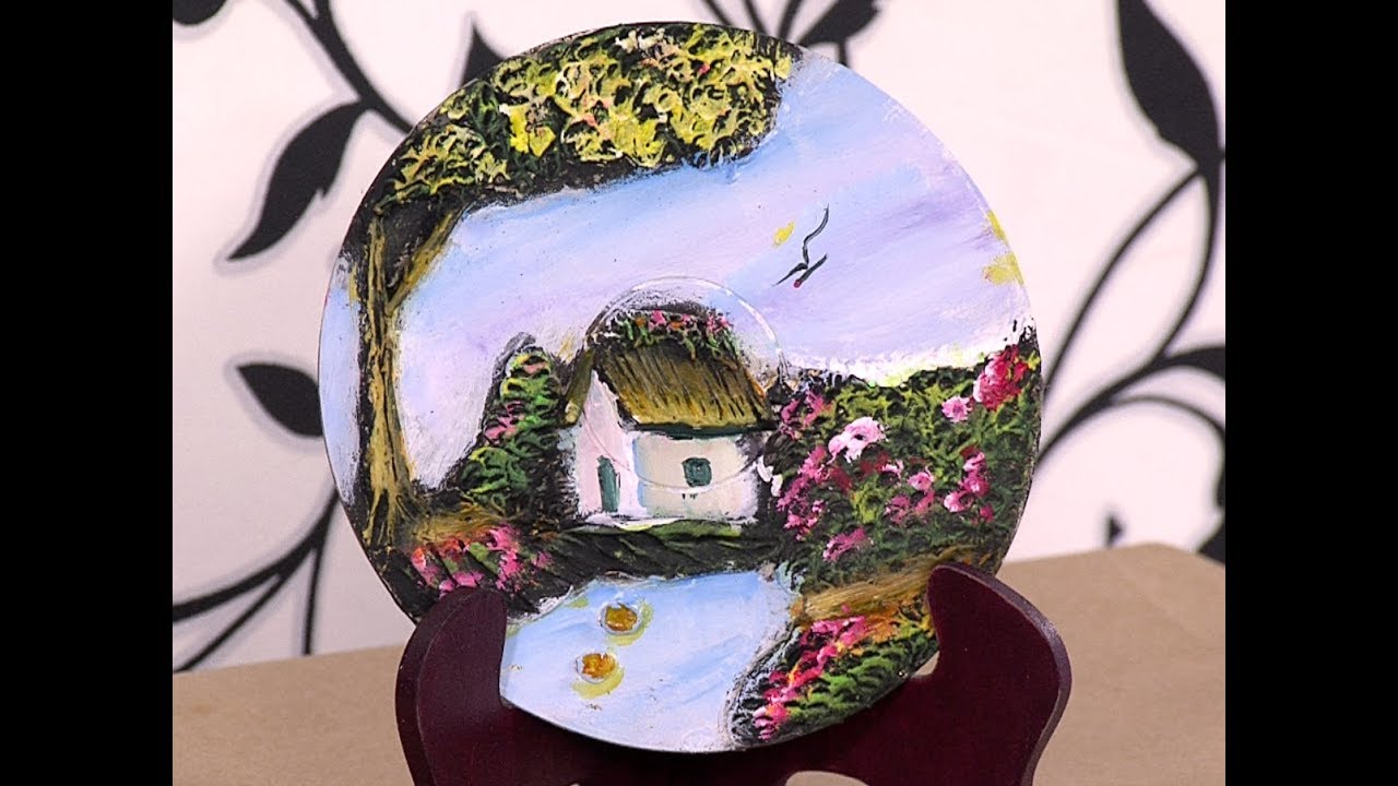 Como Hacer Cuadro en Alto Relieve Sobre CD- Hogar Tv  por Juan Gonzalo Angel