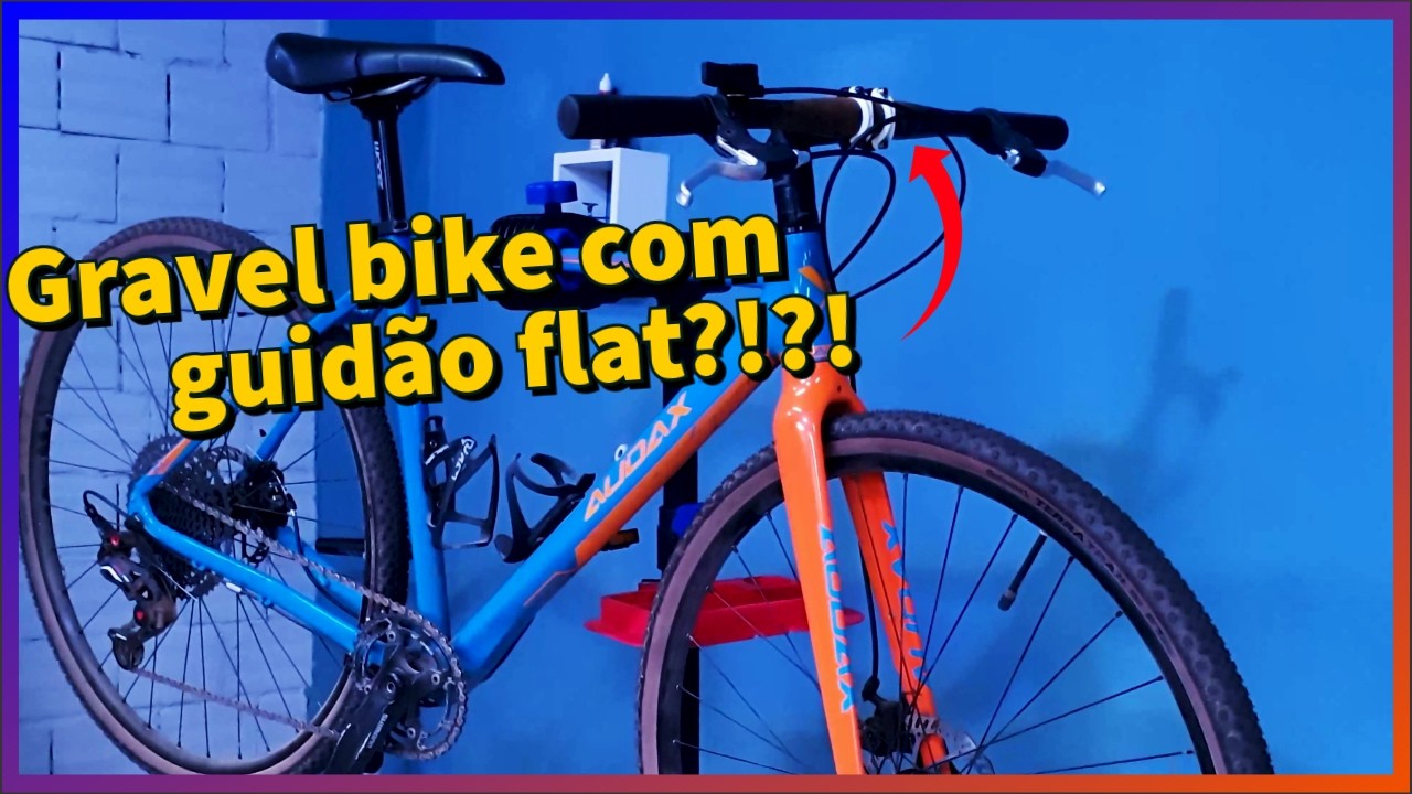 D&aacute; pra colocar um guid&atilde;o de MTB na grave bike? Guid&atilde;o flat em bicicleta cascalho?