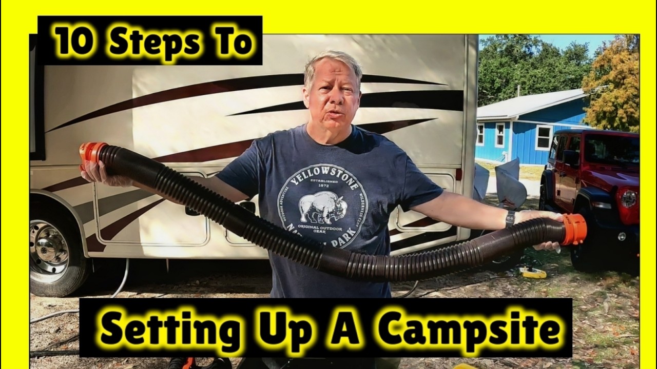 The Beginner's Ultimate Guide To Setting An RV Campsite  ➕ Essential List #rv
