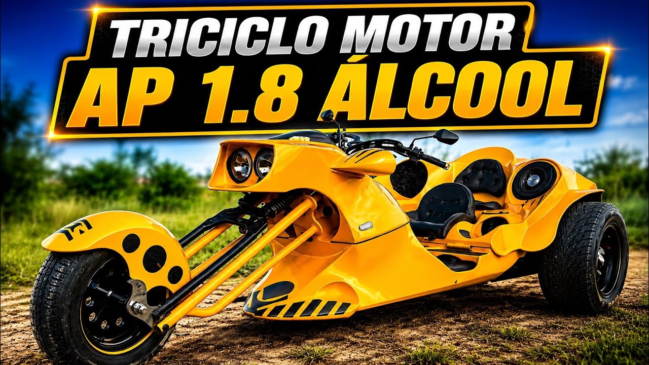 TRICICLO TRICERON MOTOR AP 1.8 ÁLCOOL