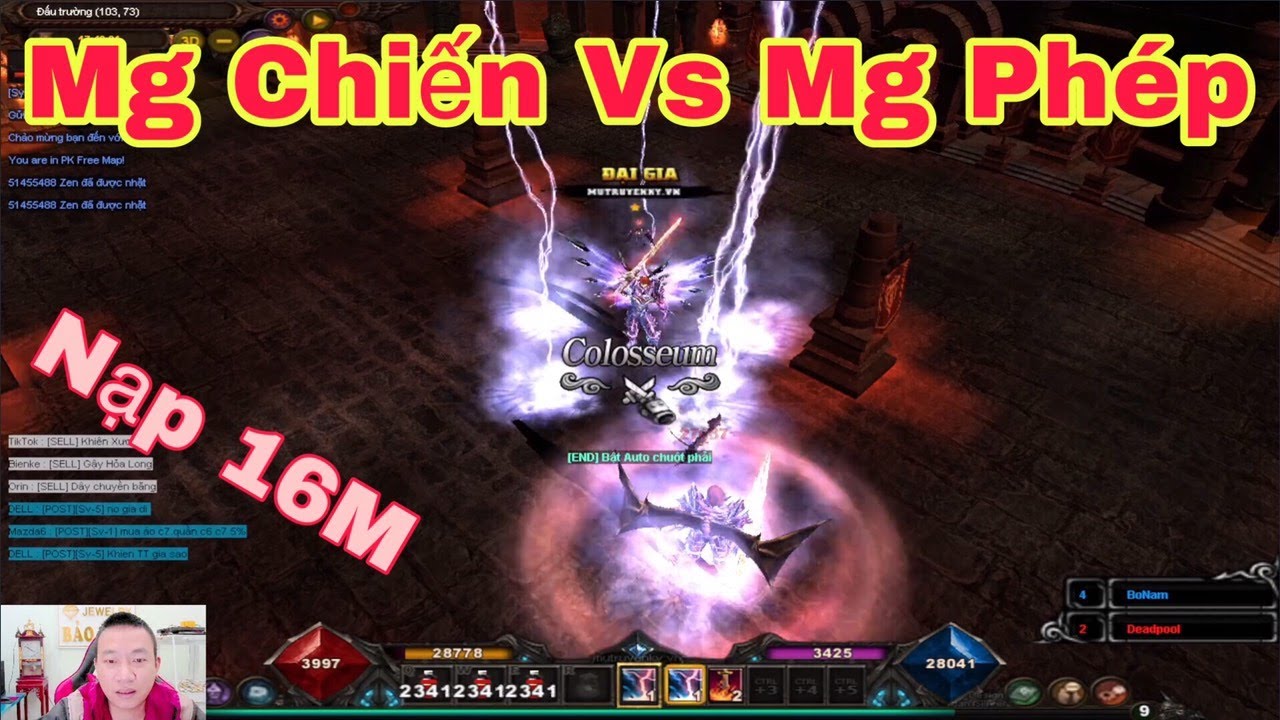 Mu Online Mới Ra | Mốc Nạp 16M Và Kèo SOLO PK MG Chiến VS MG Phép | BaoNamTV